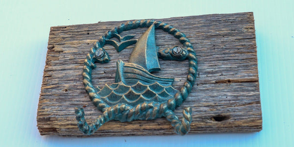 Sailboat Wall Hooks- Nautical Cast Iron Wall Hooks - California