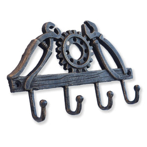 Vintage Iron Coat Rack Hanger Hook Blacksmith Art Nice Figural Goat  Handmade